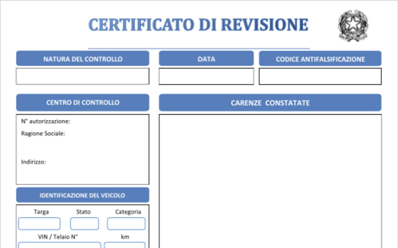 CertificatoRevisione